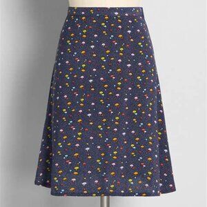 Mushroom print skirt! aka a Kerfuffle of Truffle A-line